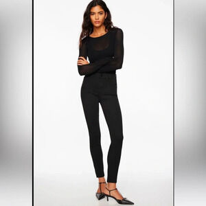 Dynamite High Waisted Skinny Jeans - Size 26 | Color: Black